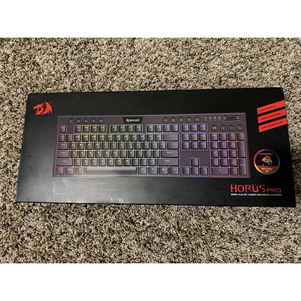 Redragon Horus Pro K618 RGB Wireless Mechanical Gaming Keyboard K618-R3BK